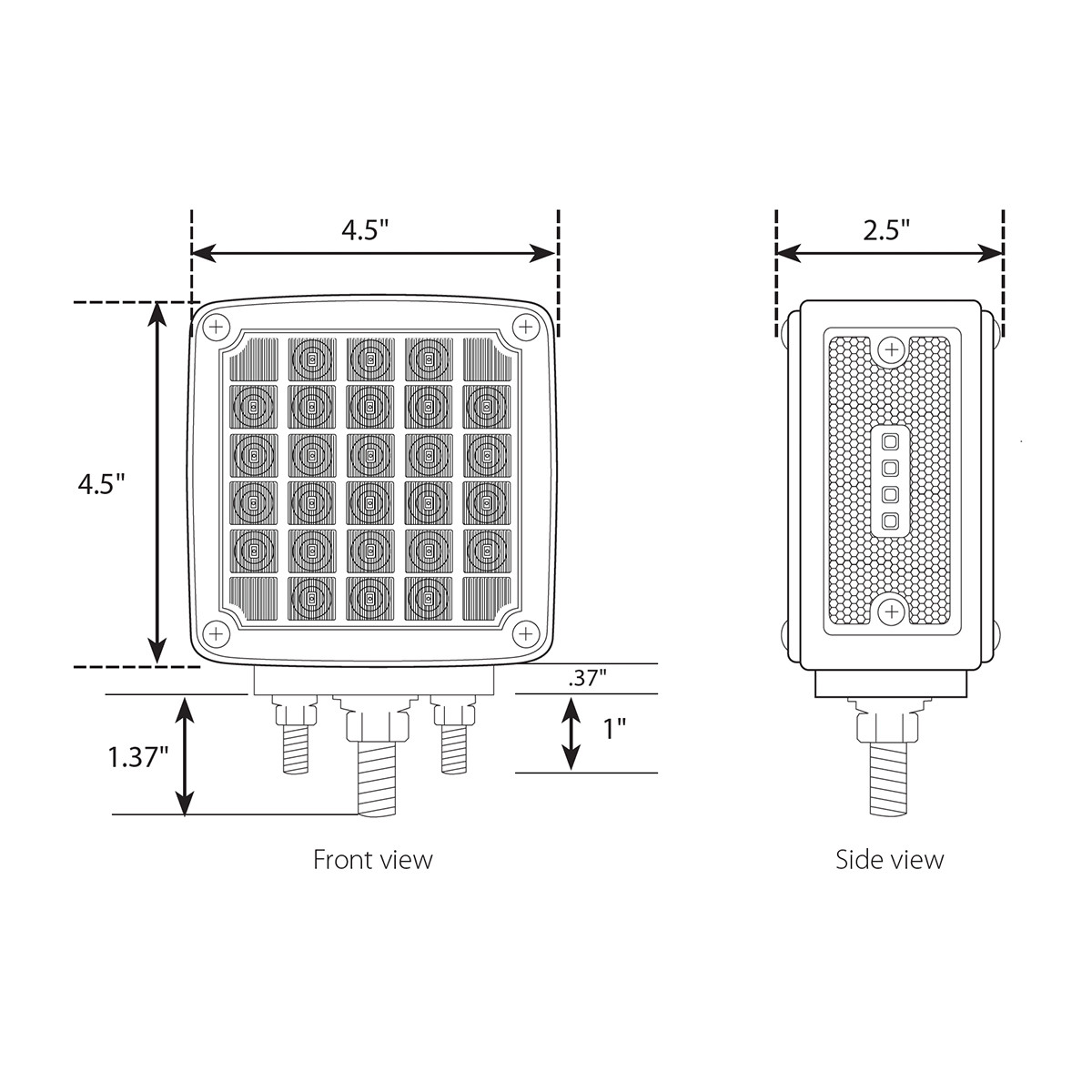 Smart Dynamic Series Square Double Face Sequential LED Light