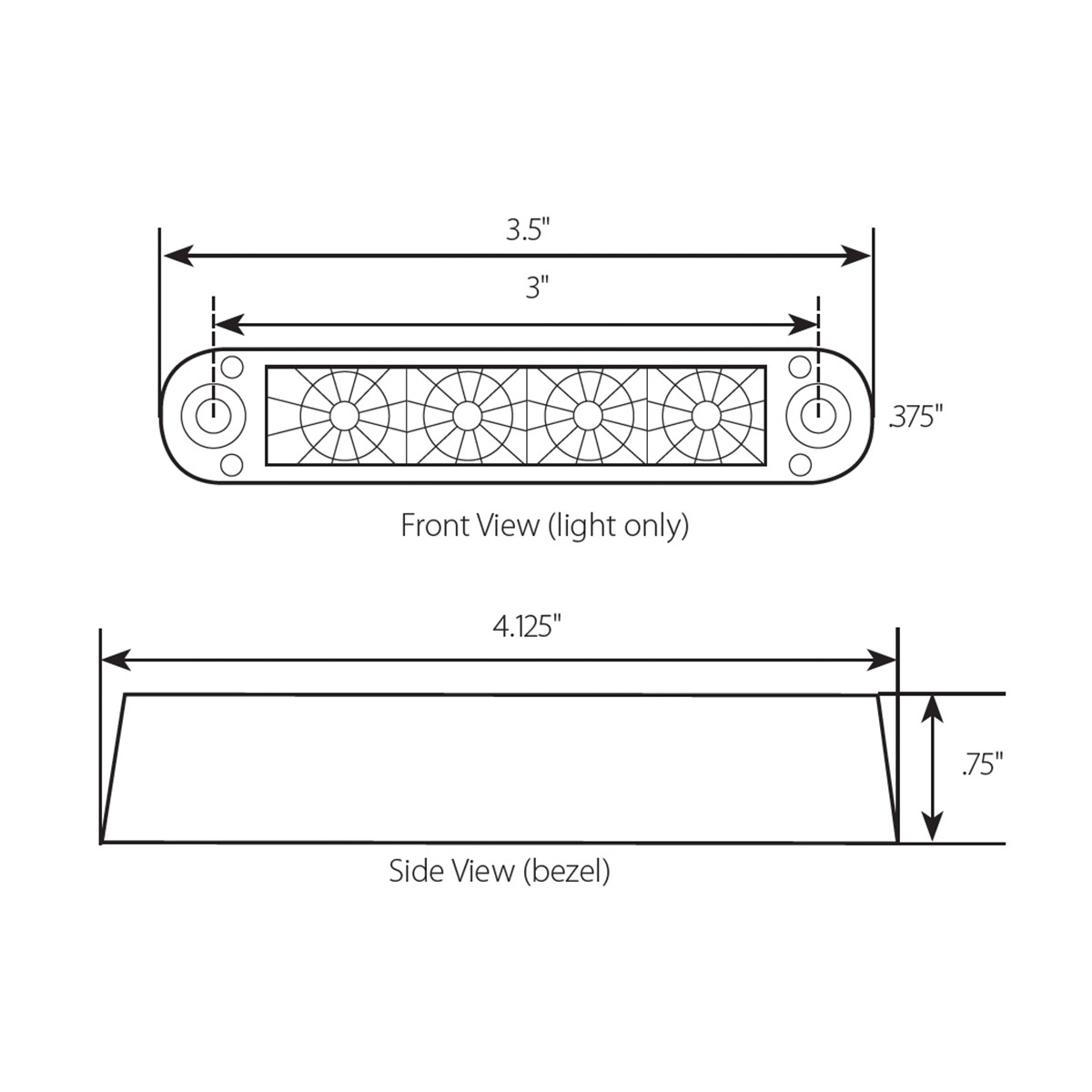 Spyder Series 3-1/2" Flush Mount LED Light