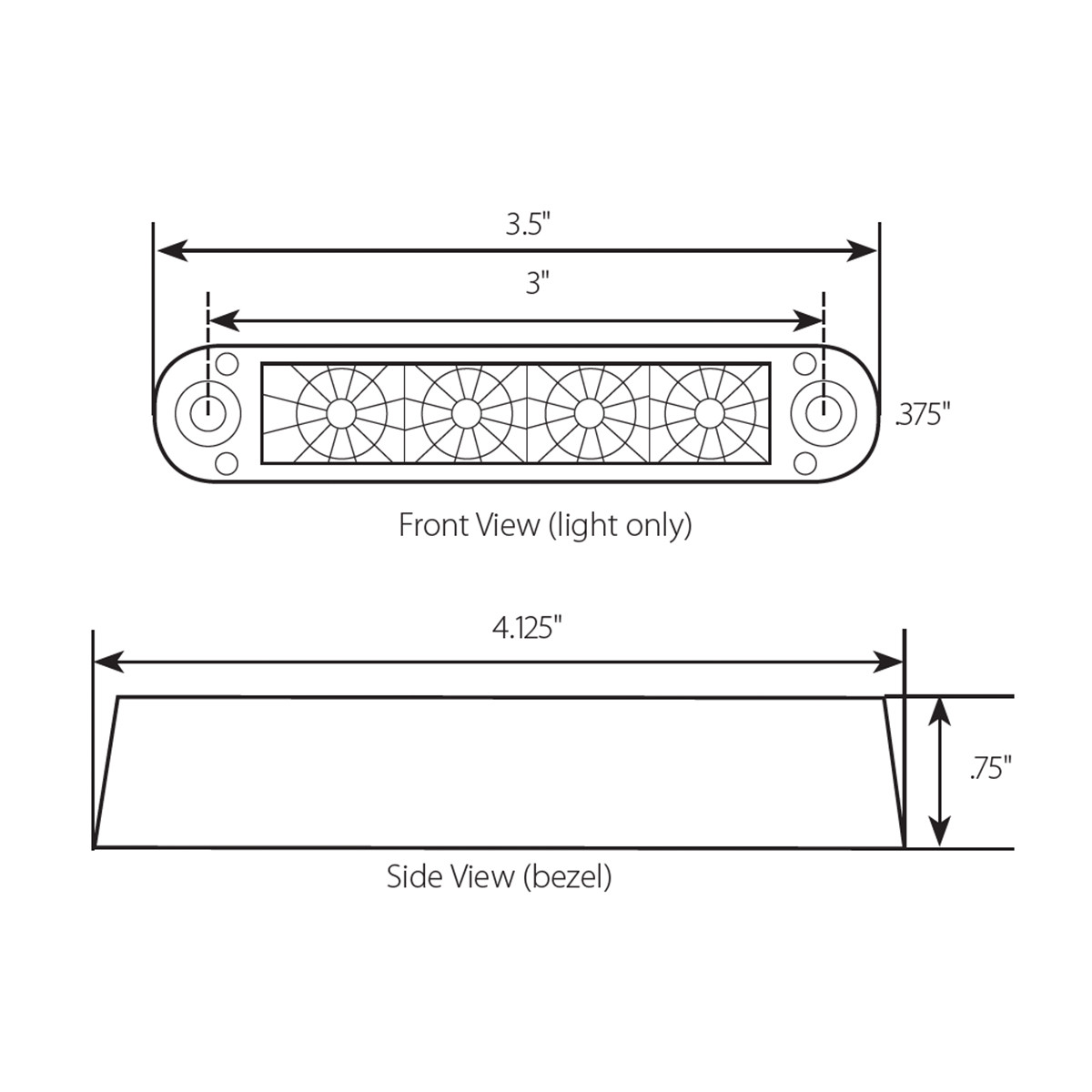 Spyder Series 3-1/2" Flush Mount LED Light