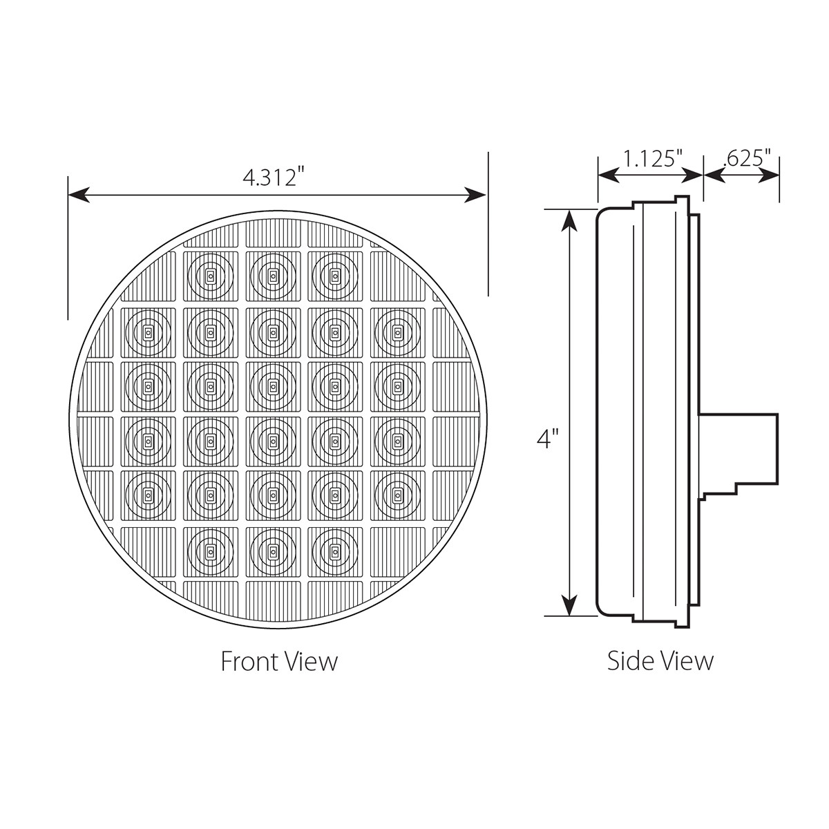 Smart Dynamic Series 4" Sequential LED Light