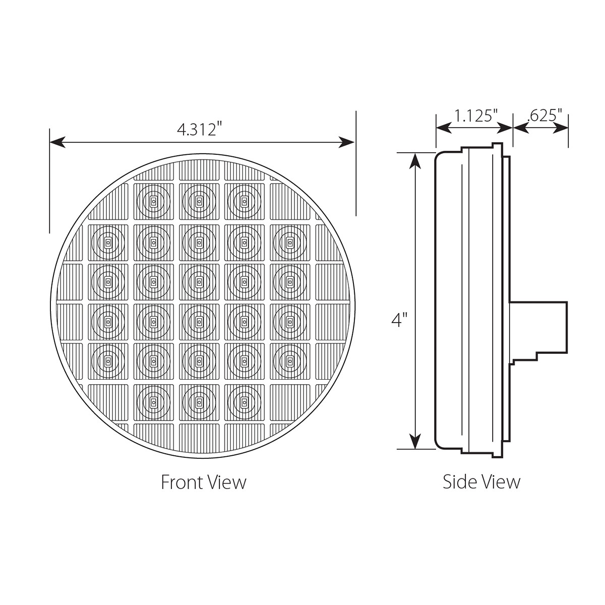 Smart Dynamic Series 4" Sequential LED Light