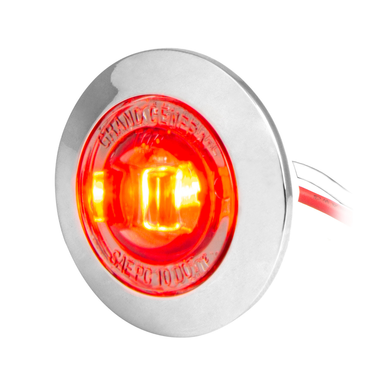 1" Mini Push/Screw Wide Angle LED Light in Smoke Lens - Thumbnail 2