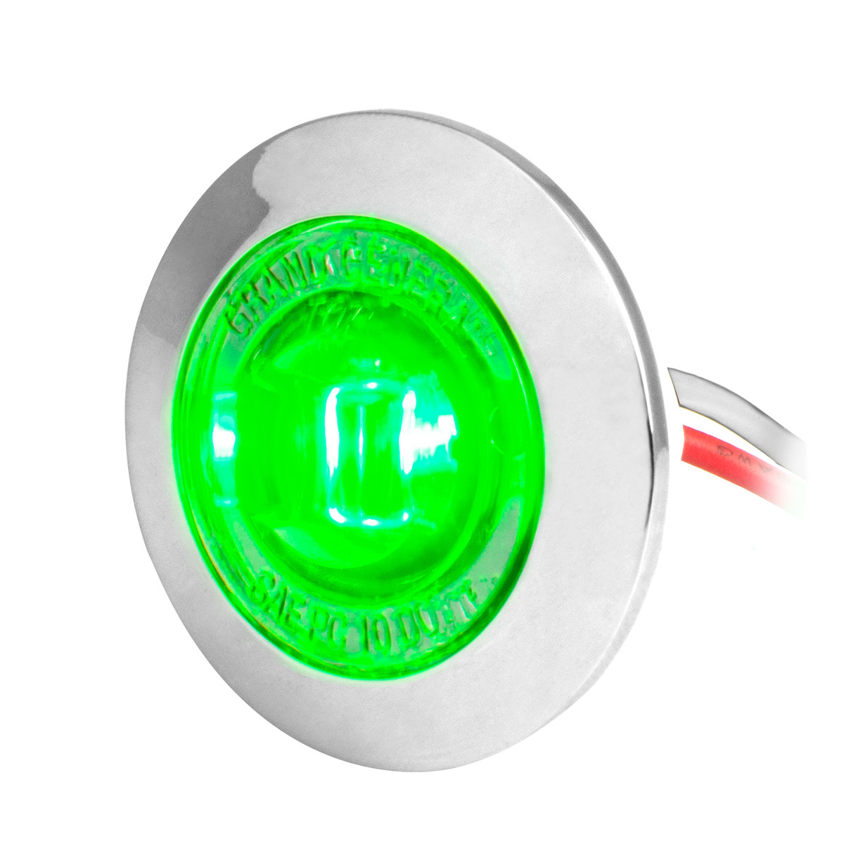 1" Mini Push/Screw Wide Angle LED Light in Smoke Lens - Thumbnail 2