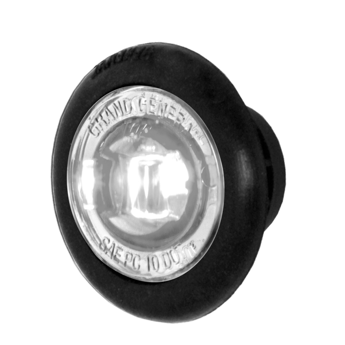 1" Mini Push/Screw Wide Angle LED Light in Smoke Lens - Thumbnail 2