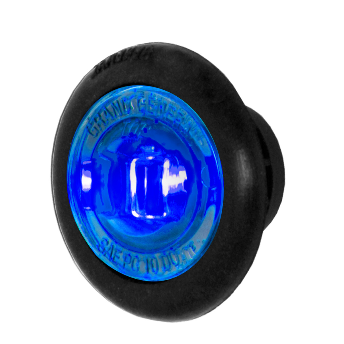 1" Mini Dual Function Push/Screw Wide Angle LED Light in Smoke Lens - Thumbnail 2