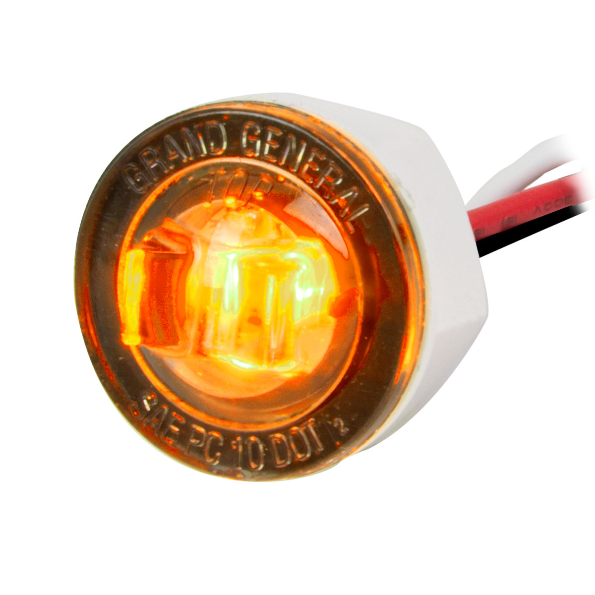 1" Mini Dual Function Push/Screw Wide Angle LED Light in Smoke Lens - Thumbnail 2