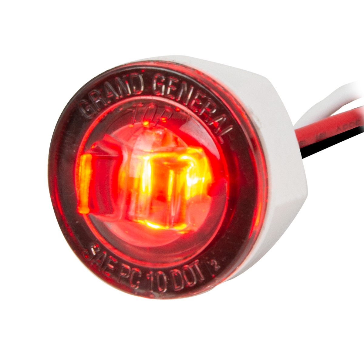 1" Mini Dual Function Push/Screw Wide Angle LED Light in Smoke Lens - Thumbnail 2