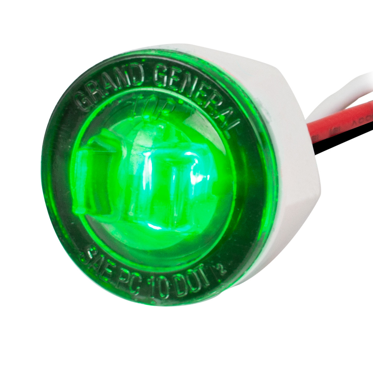 1" Mini Dual Function Push/Screw Wide Angle LED Light in Smoke Lens - Thumbnail 2