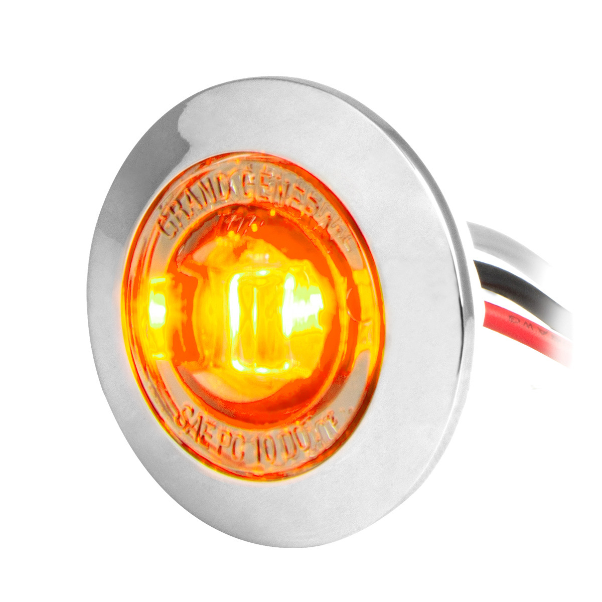 1" Mini Dual Function Push/Screw Wide Angle LED Light in Smoke Lens - Thumbnail 2