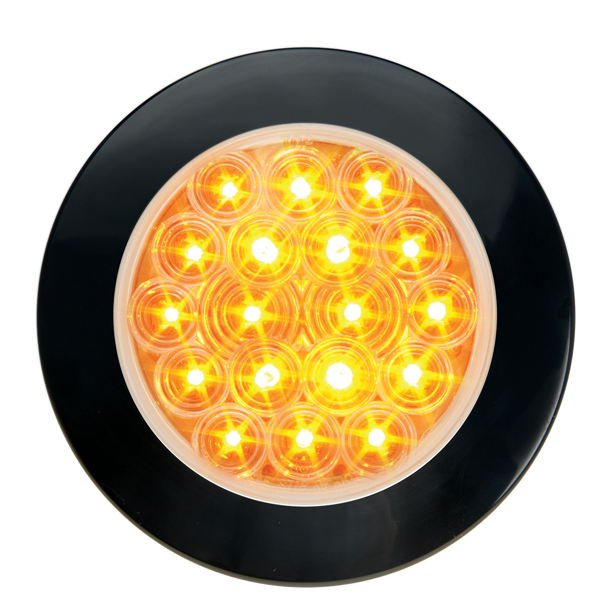 Fleet Series 4" Flange Mount LED Light w/ Twist-On Bezel & 3 Prong Plug