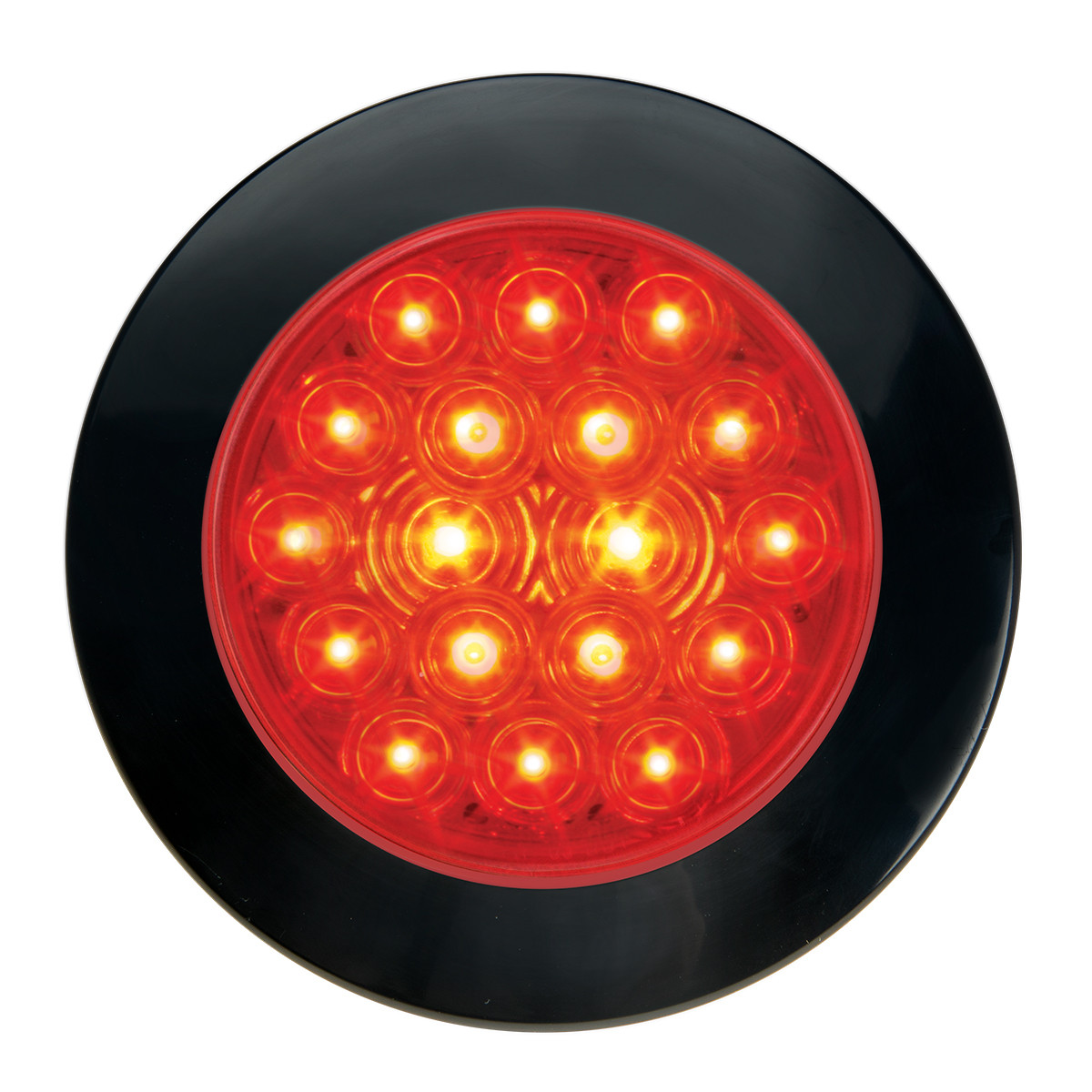 Fleet Series 4" Flange Mount LED Light w/ Twist-On Bezel & 3 Prong Plug