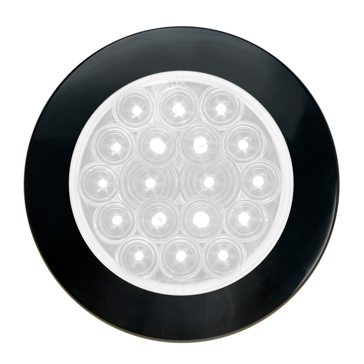 Fleet Series 4" Flange Mount LED Light w/ Twist-On Bezel & 3 Prong Plug