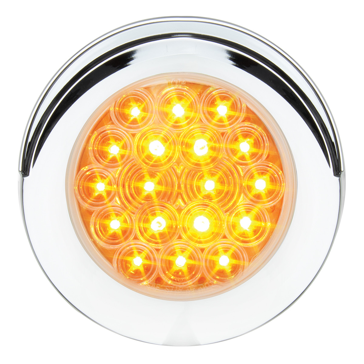 Fleet Series 4" Flange Mount LED Light w/ Twist-On Bezel & 3 Wires