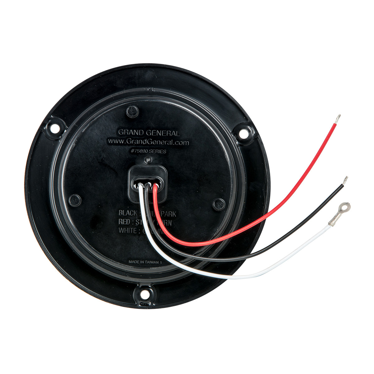 Fleet Series 4" LED Light w/ Black Flange Mount & 3 Wires