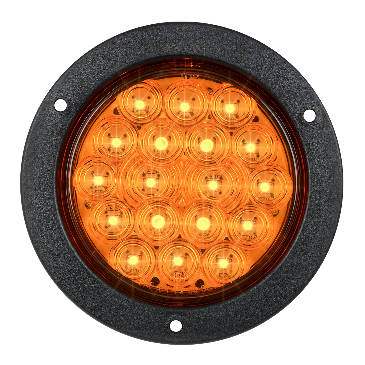 Fleet Series 4" LED Light w/ Black Flange Mount & 3 Wires - Thumbnail 2