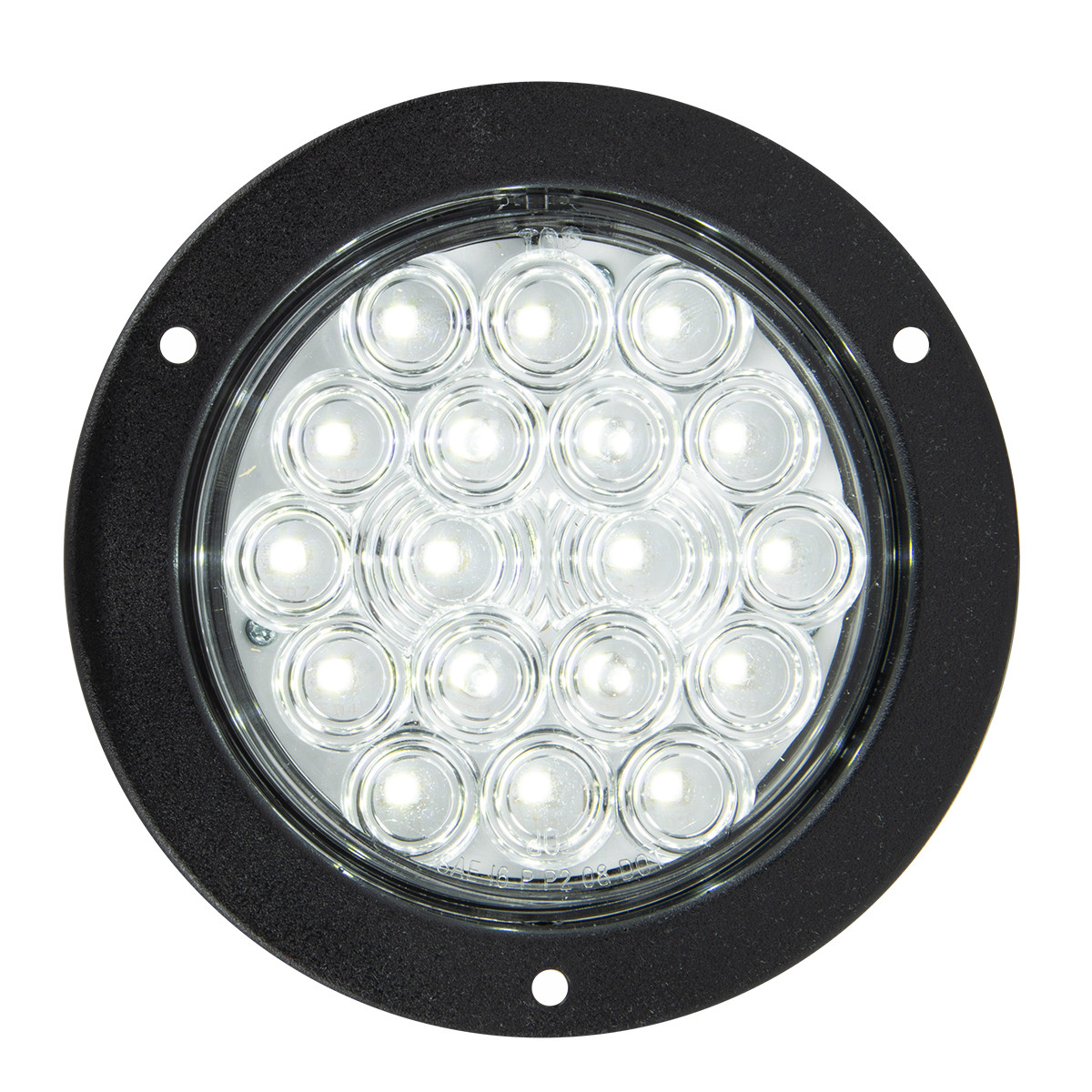 Fleet Series 4" LED Light w/ Black Flange Mount & 3-Pin Plug - Thumbnail 2