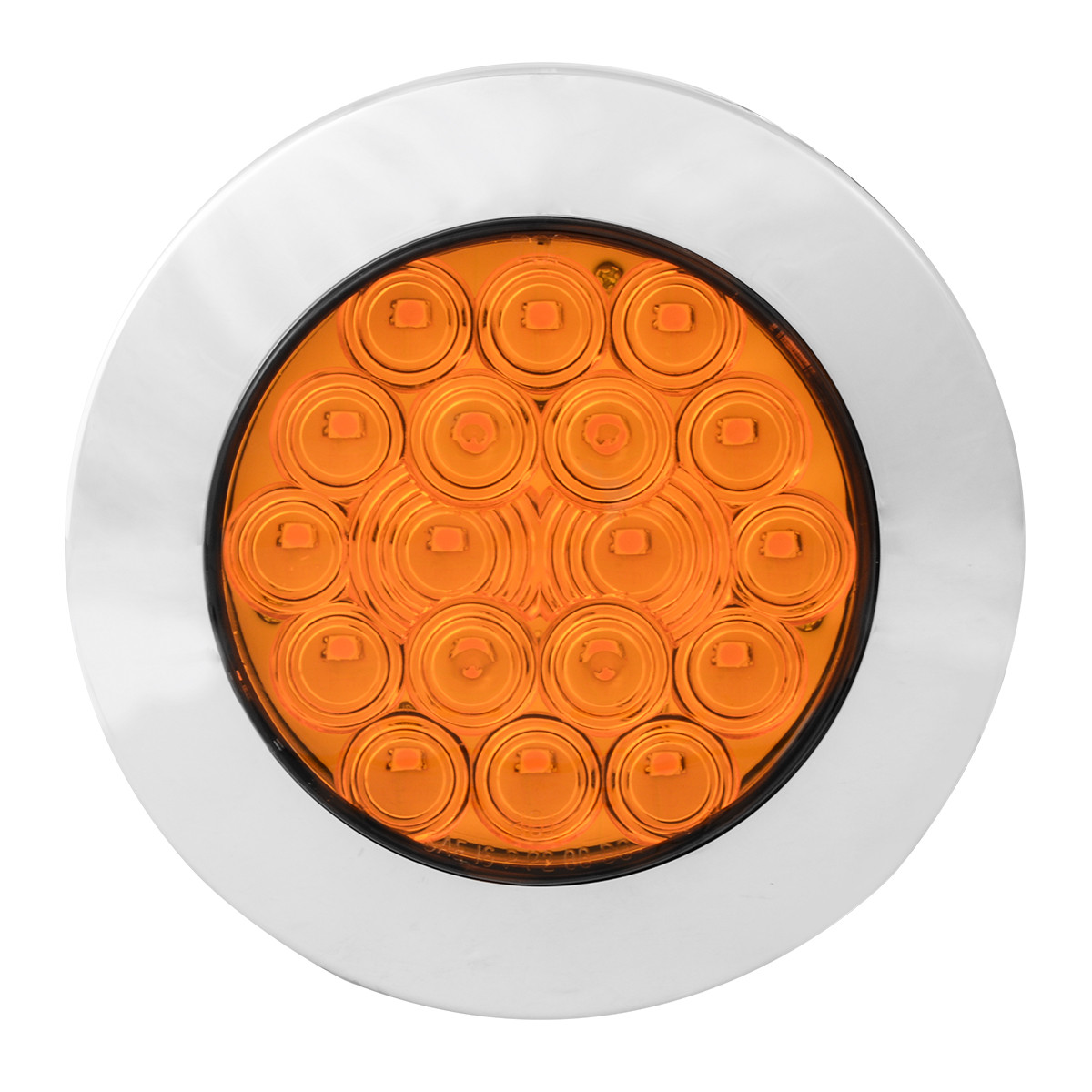 Fleet Series 4" Flange Mount LED Light w/ Twist-On Bezel & 3-Pin Plug