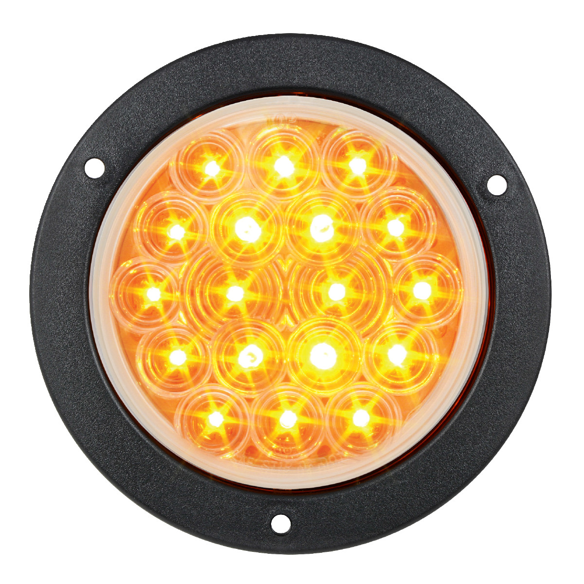 Fleet Series 4" LED Light w/ Black Flange Mount & 3-Prong Plug - Thumbnail 2