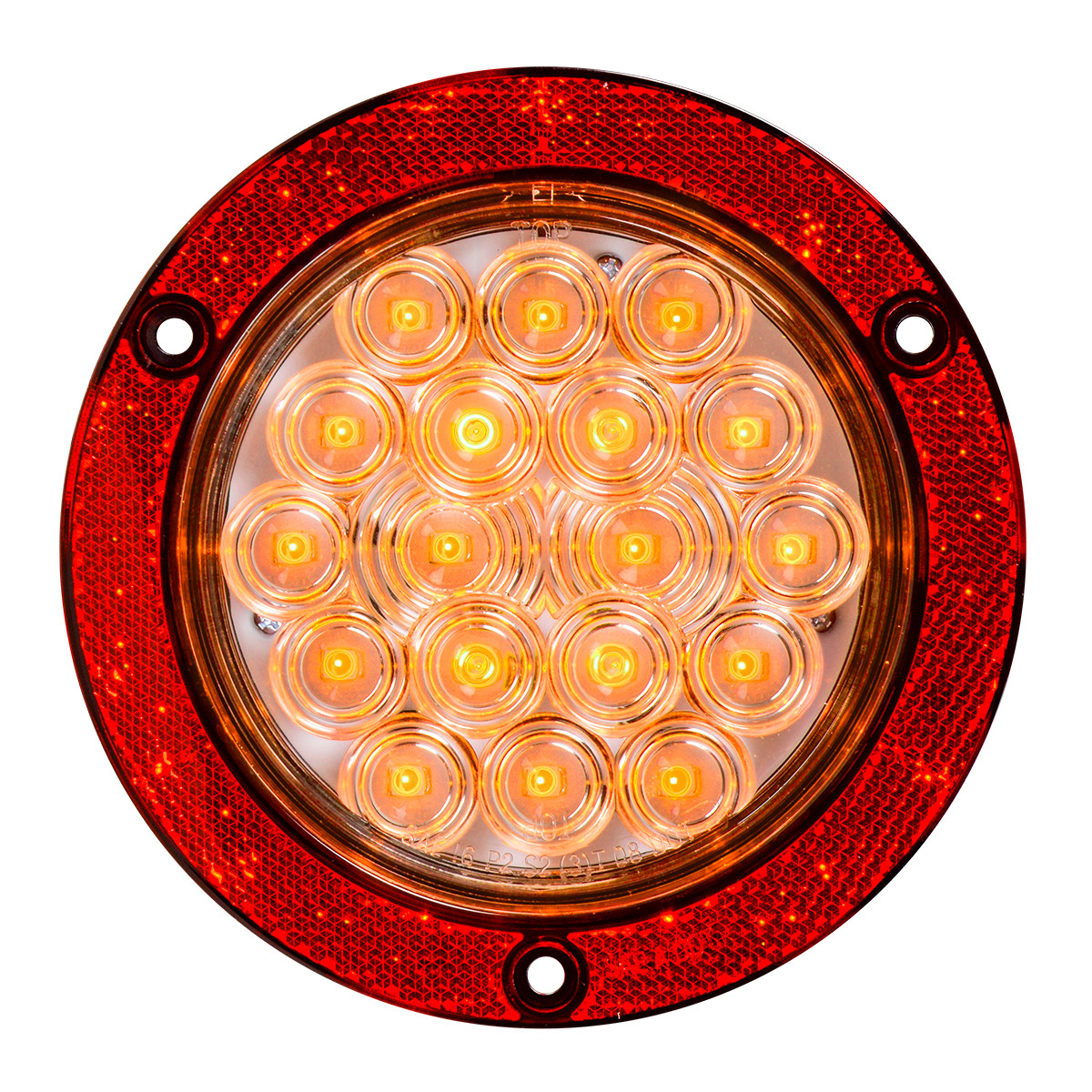 Fleet Series 4" Flange Mount LED with Reflector Ring - Thumbnail 2
