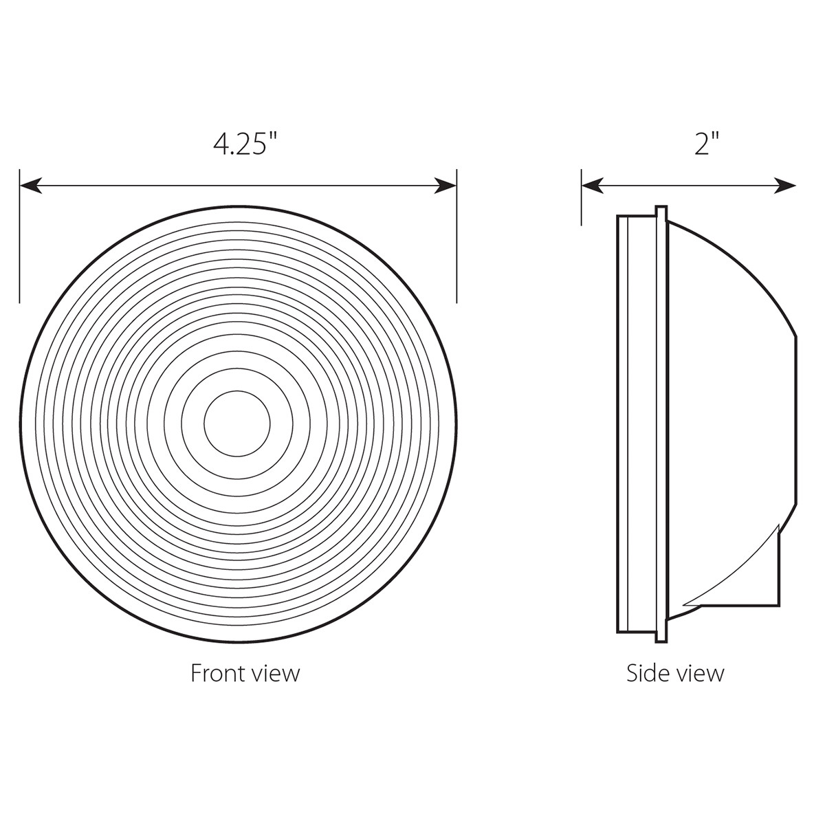 One LED Series 4" Single LED Light