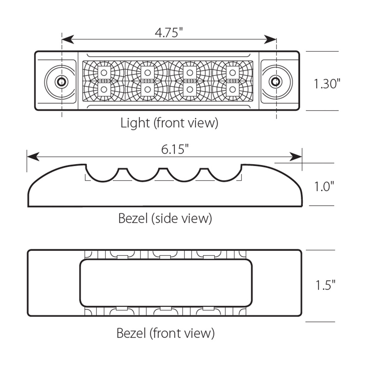 Spyder Series Rectangular LED Light