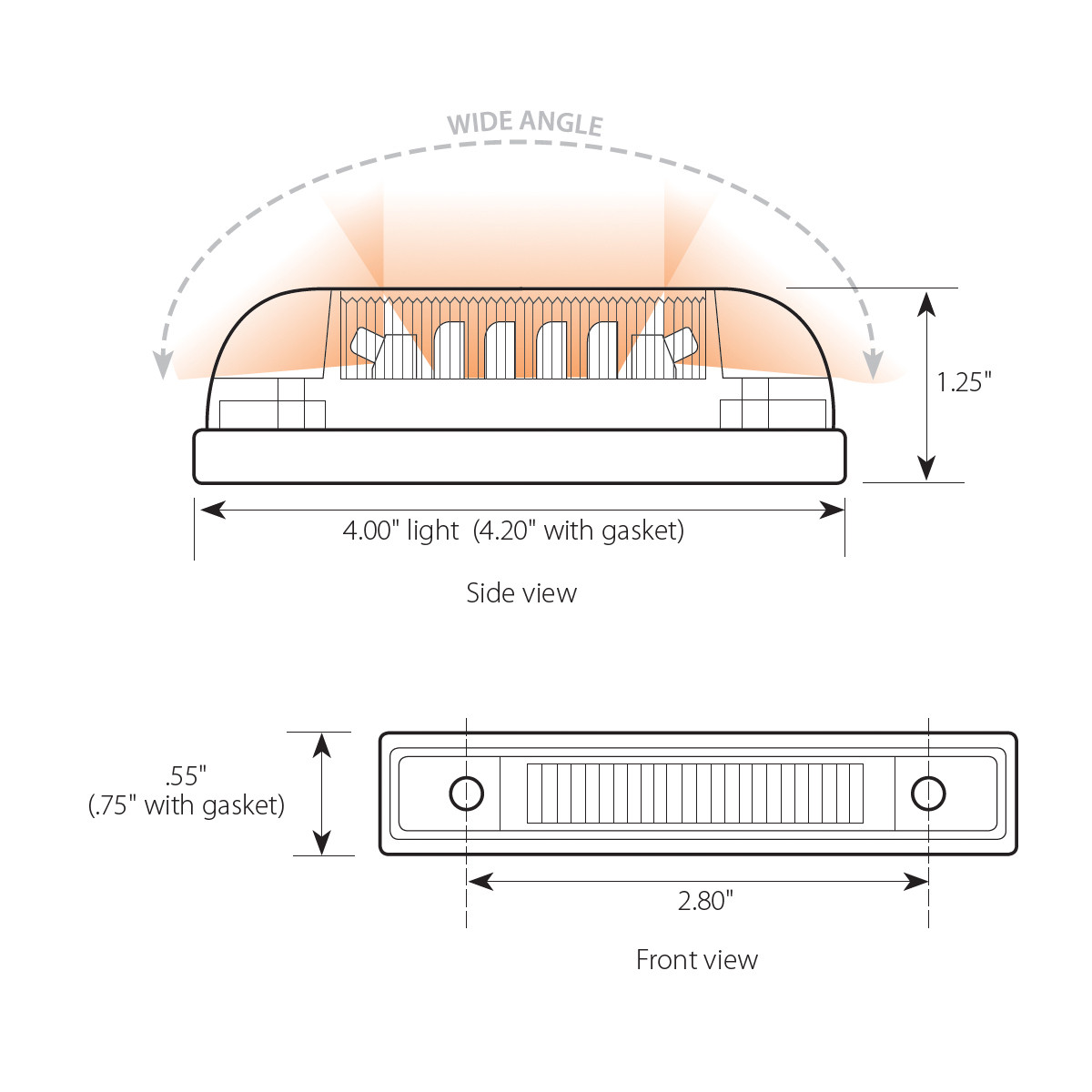 Thin Line Wide Angle LED Light