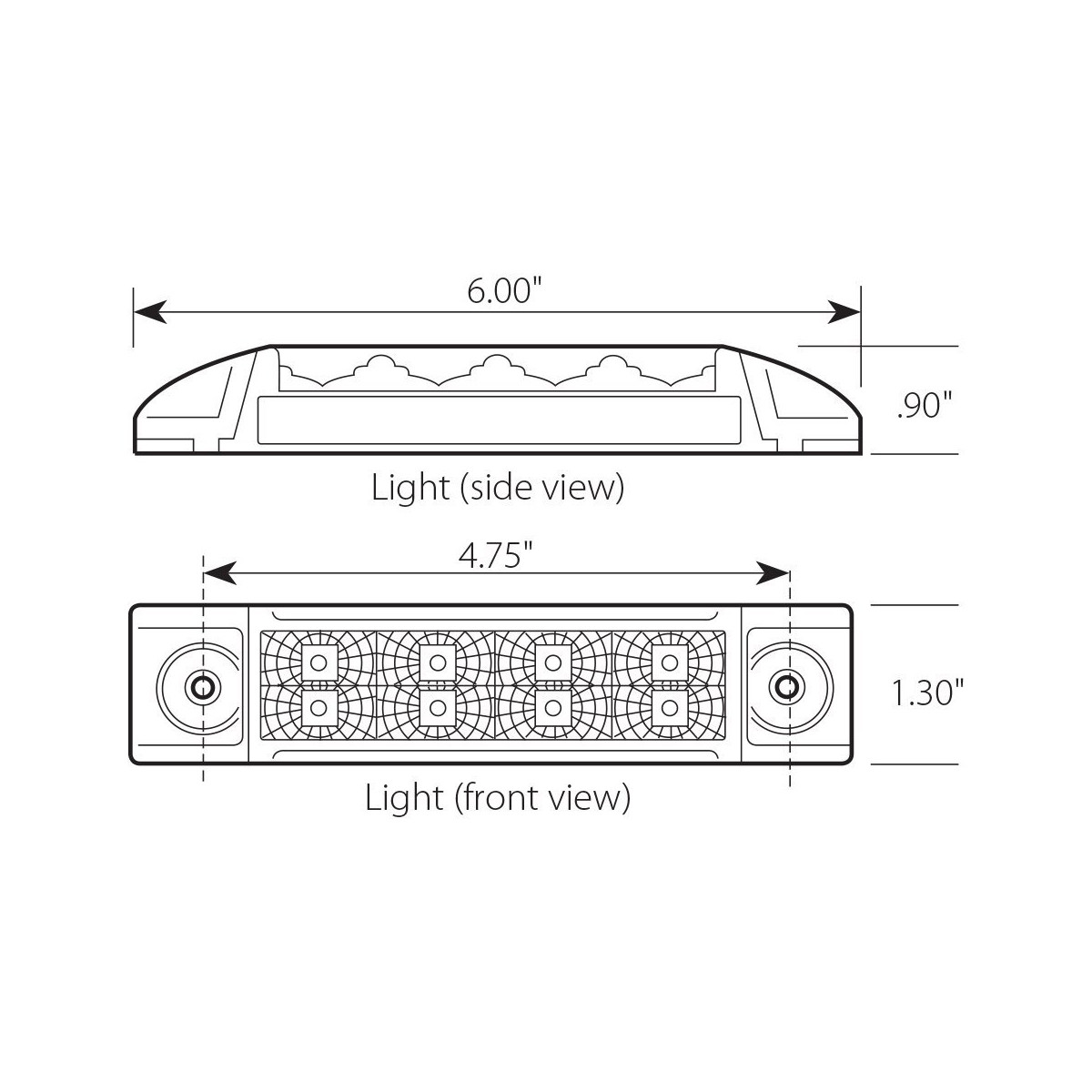 Spyder Series Rectangular LED Light