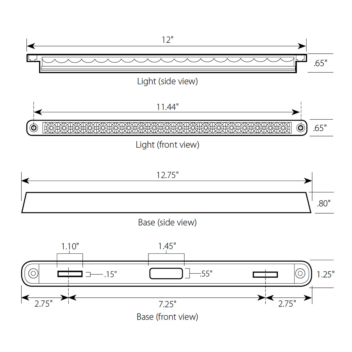 Spyder Series 12" Dual Function LED Light Bar - Thumbnail 2