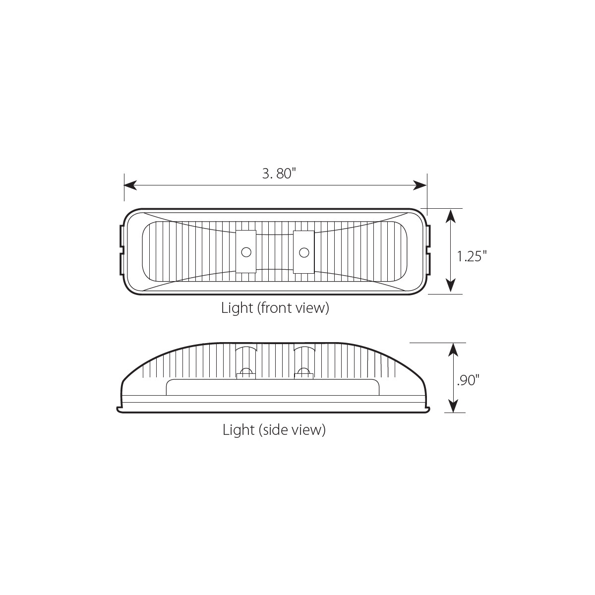 Fleet Series Medium Rectangular LED Light