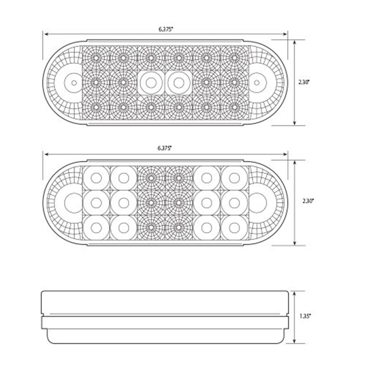 Spyder Series Oval LED Light