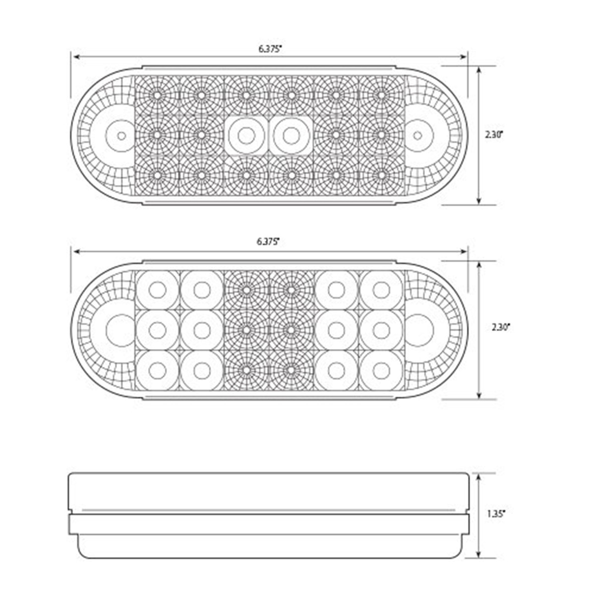 Spyder Series Oval LED Light