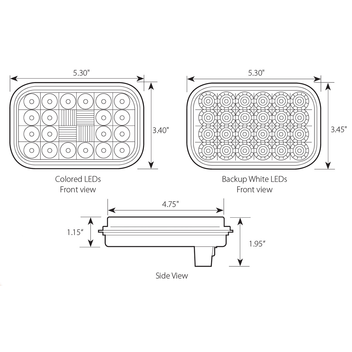 Pearl Series Rectangular LED Light