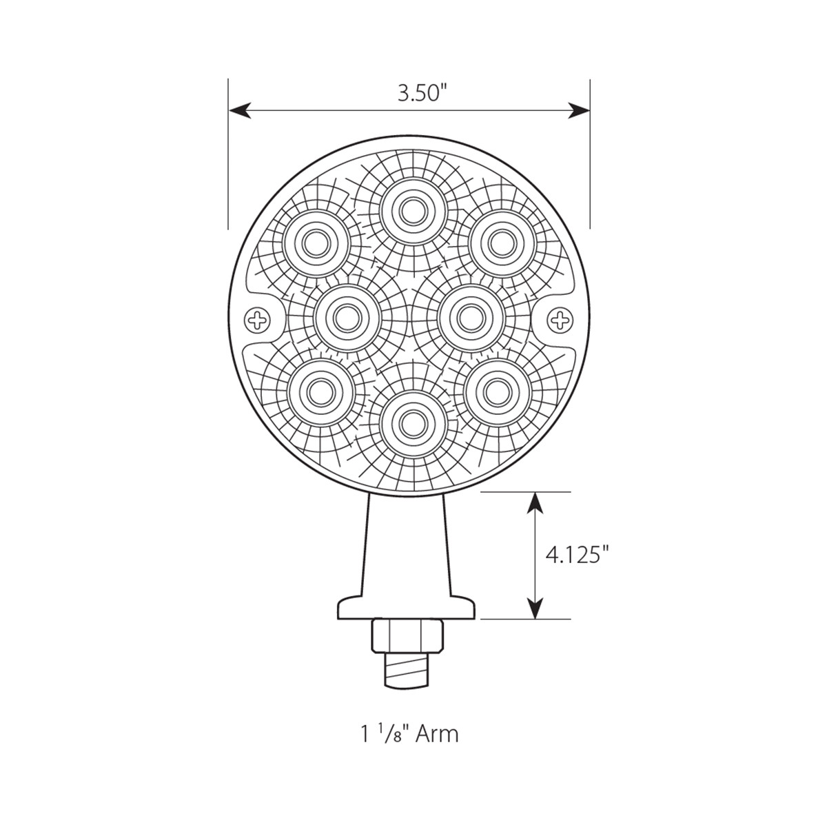 Spyder Series Single Face Honda LED Light - Thumbnail 2