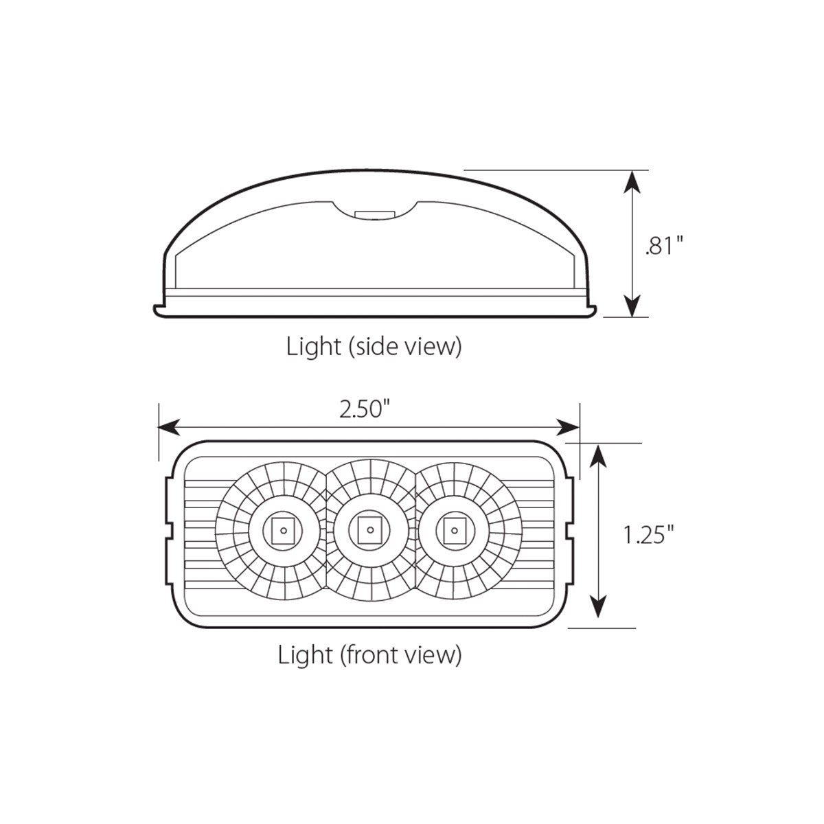 Spyder Series Small Rectangular LED Light