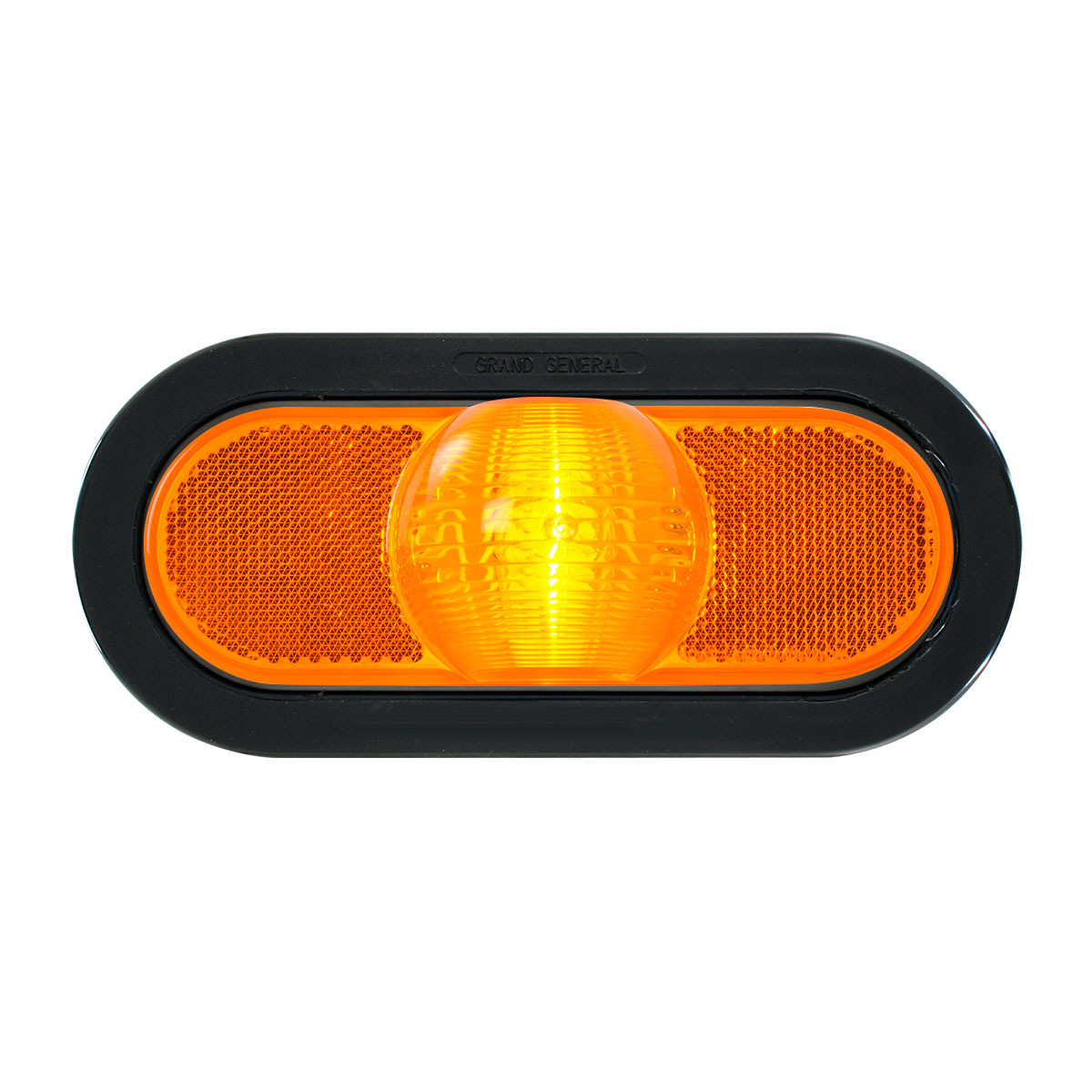 Oval Full Moon Side Turn and Marker Light with Reflector