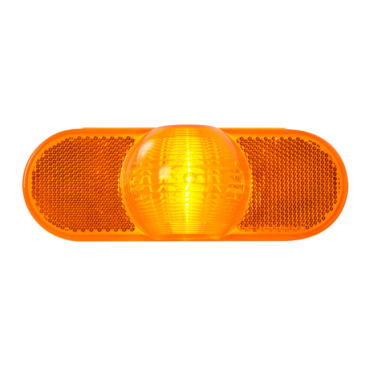 Oval Full Moon Side Turn and Marker Light with Reflector - Thumbnail 2