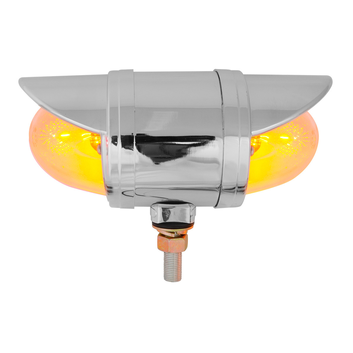 Spyder Series Double Face Chrome Die Cast Light with Cr. Plastic Bezel & Visor - Thumbnail 2