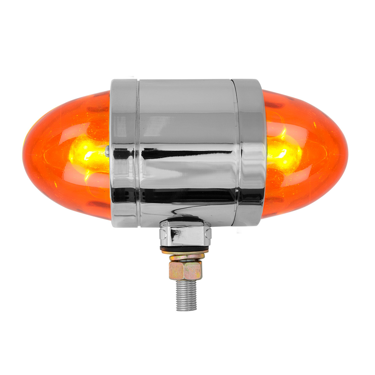 Double Face Chrome Die Cast Auxiliary Glass Lens Light