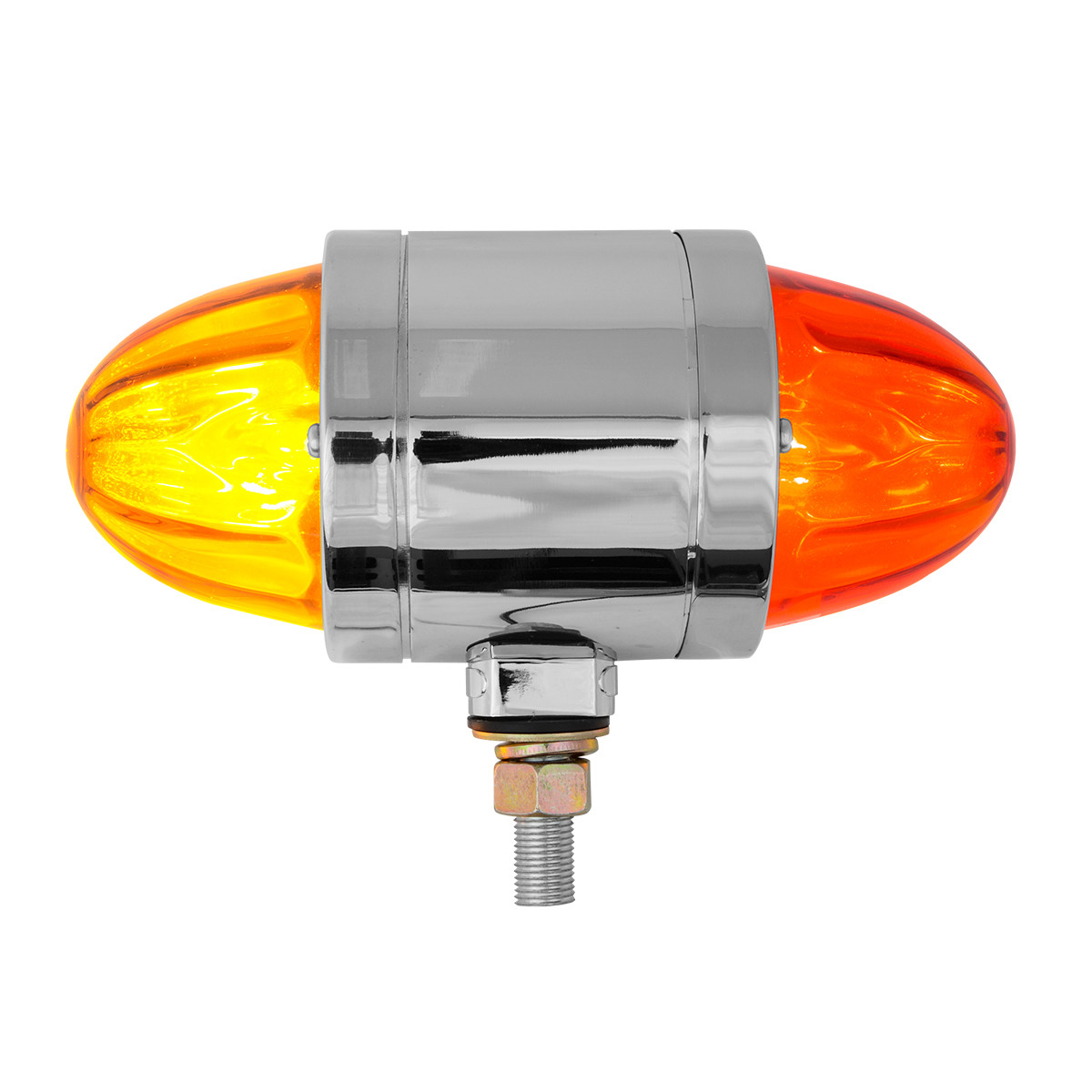 Double Face Chrome Auxiliary Watermelon Glass Lens Light