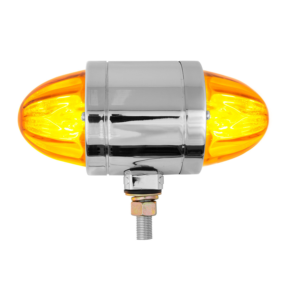 Double Face Chrome Auxiliary Watermelon Glass Lens Light