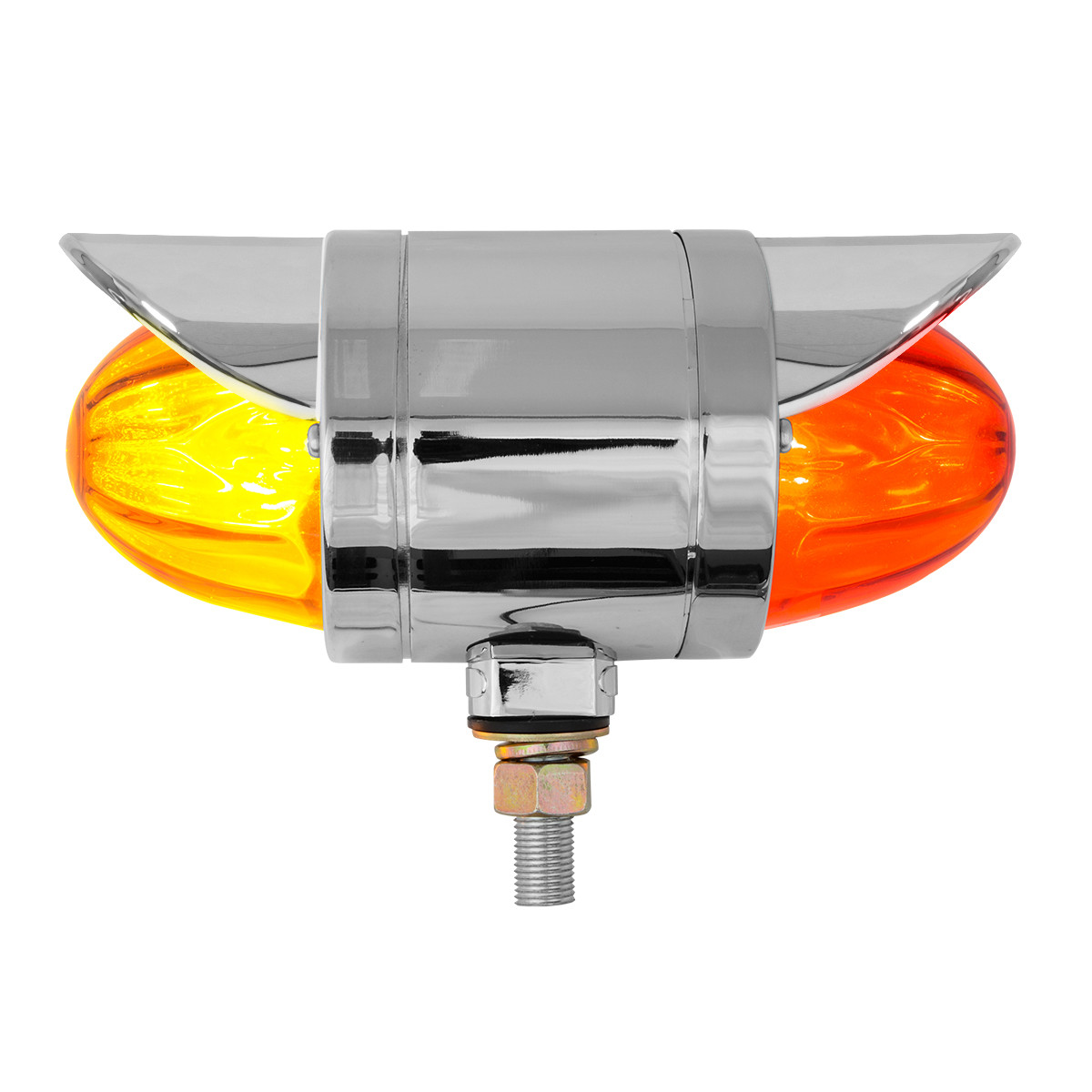 Double Face Chrome Auxiliary Watermelon Glass Lens Light