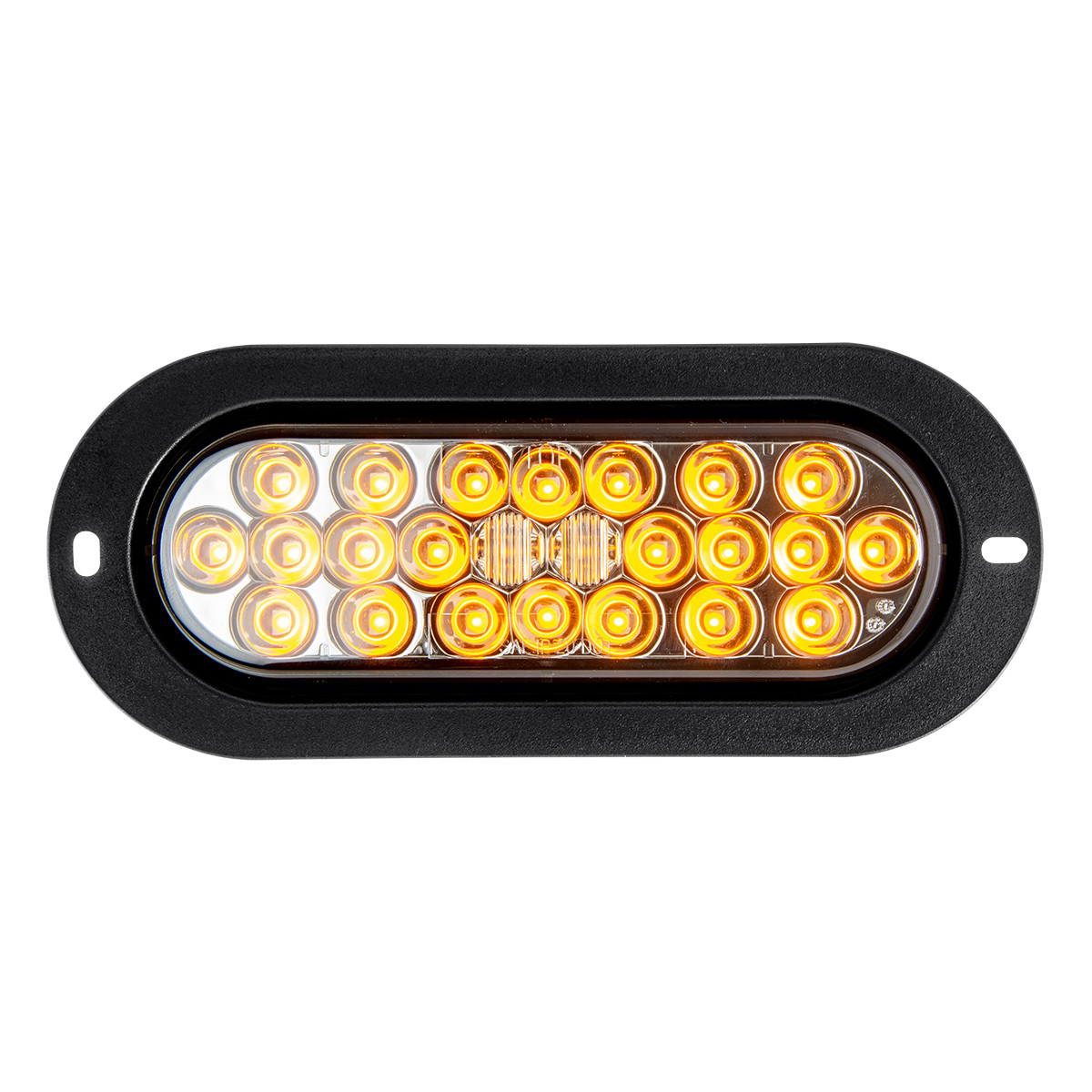 Pearl Series Oval Flange Mount LED Light in Smoke Lens - Thumbnail 2