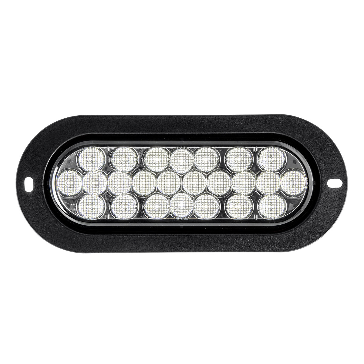 Pearl Series Oval Flange Mount LED Light in Smoke Lens - Thumbnail 2