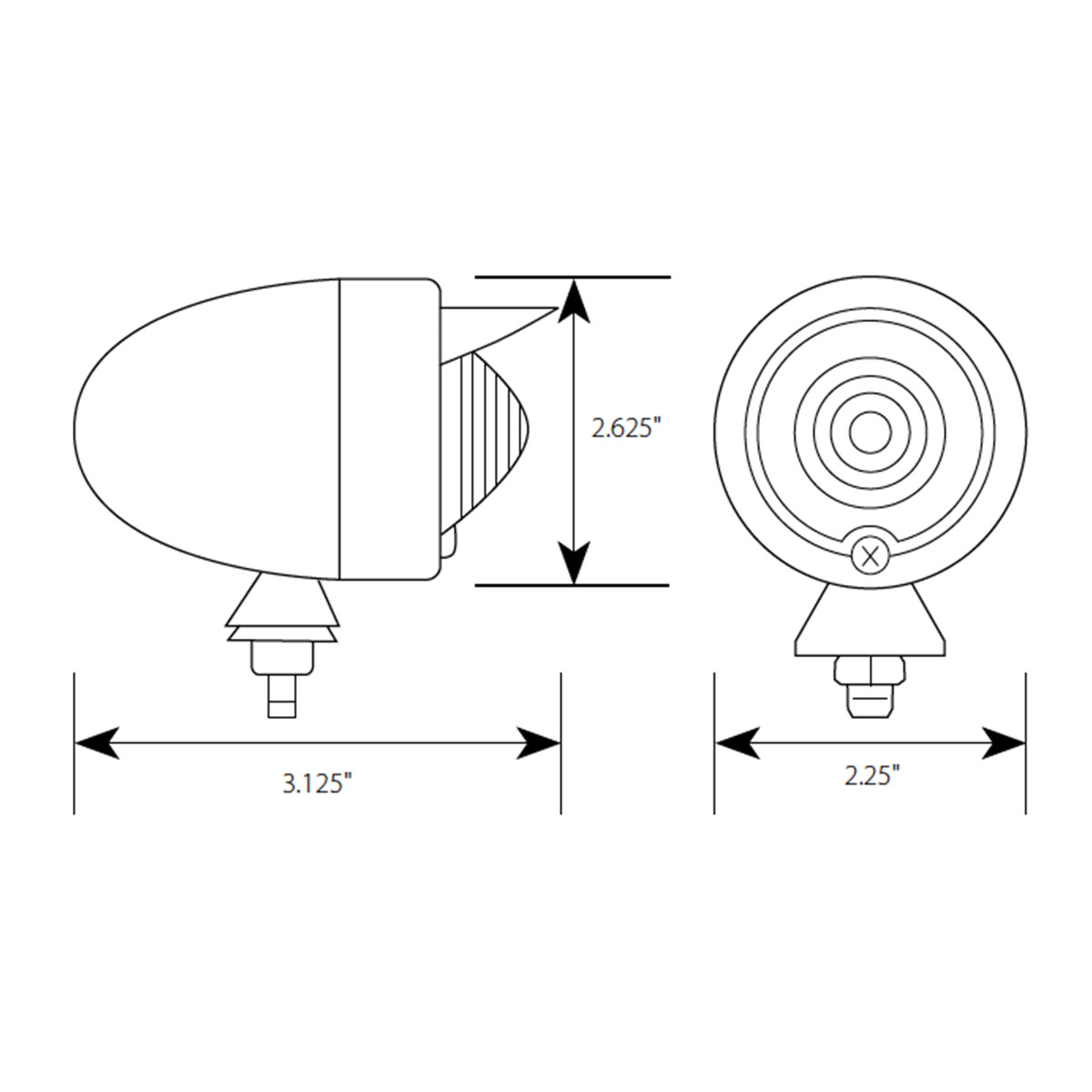 Small Bullet Shape Light