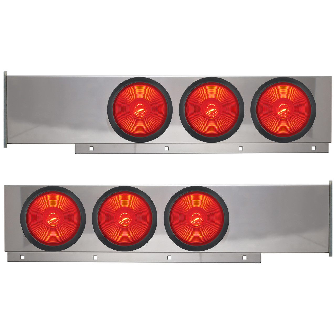 2-Pc Stainless Steel Light Bar