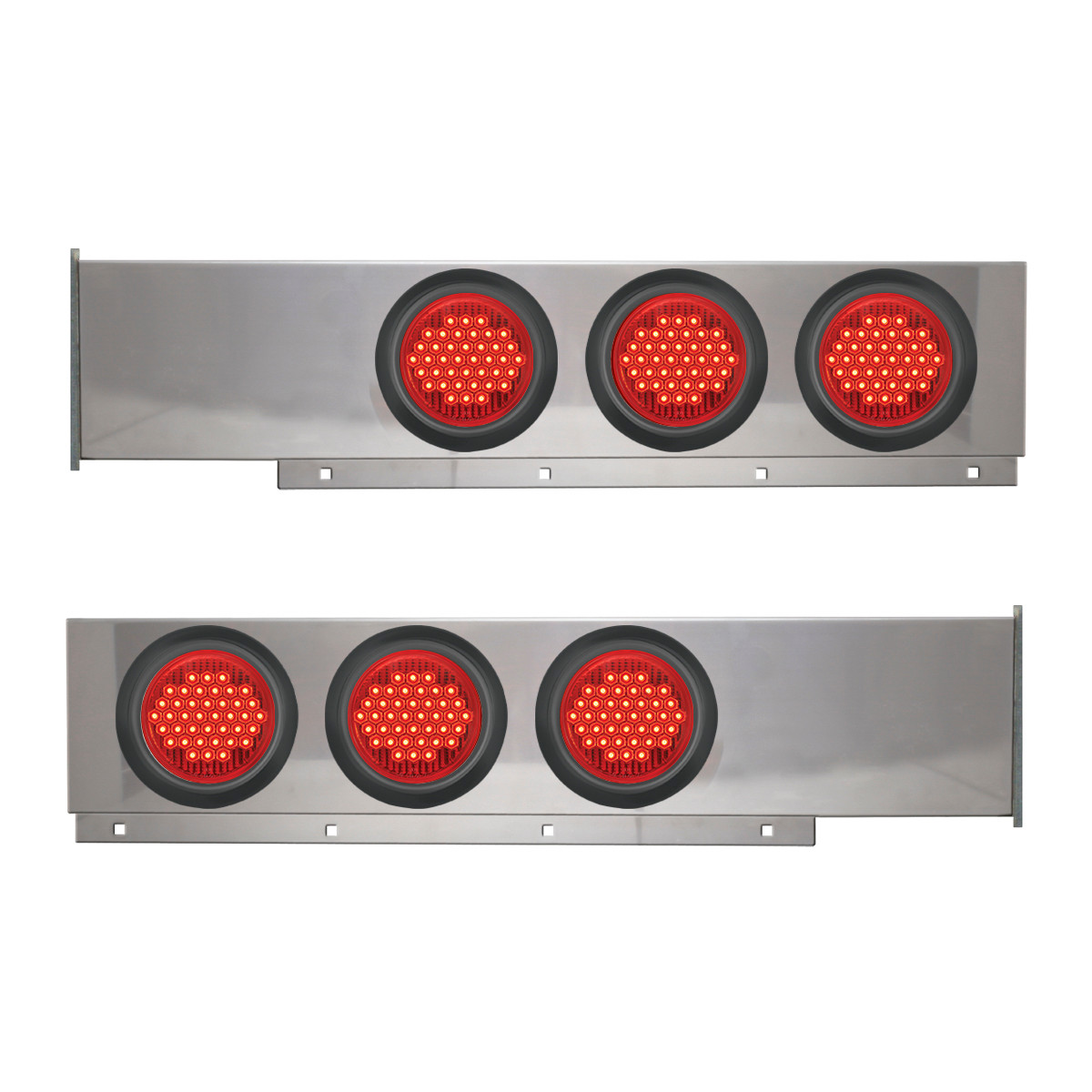 2-Pc Chrome Plated Steel Light Bar