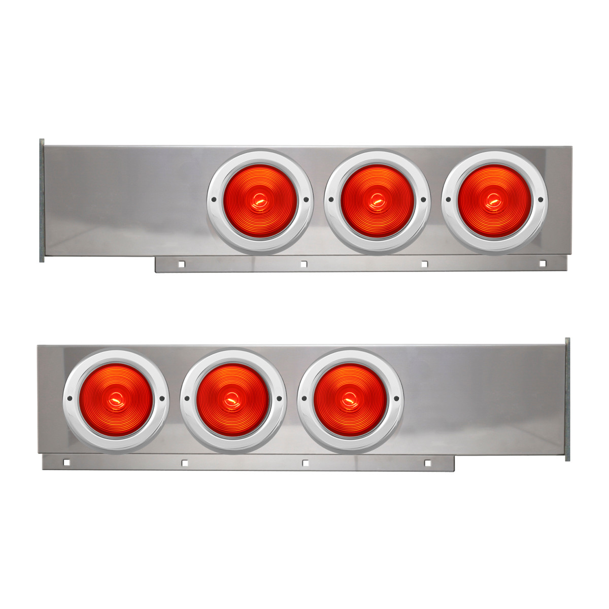 2-Pc Stainless Steel Light Bar