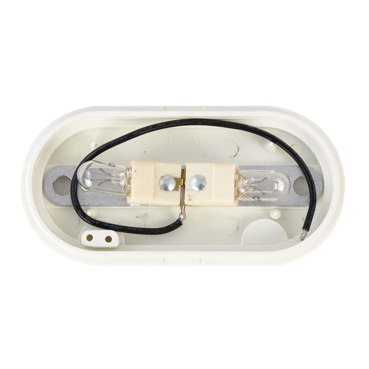 Oblong Rectangular Two-Bulb Marker Light