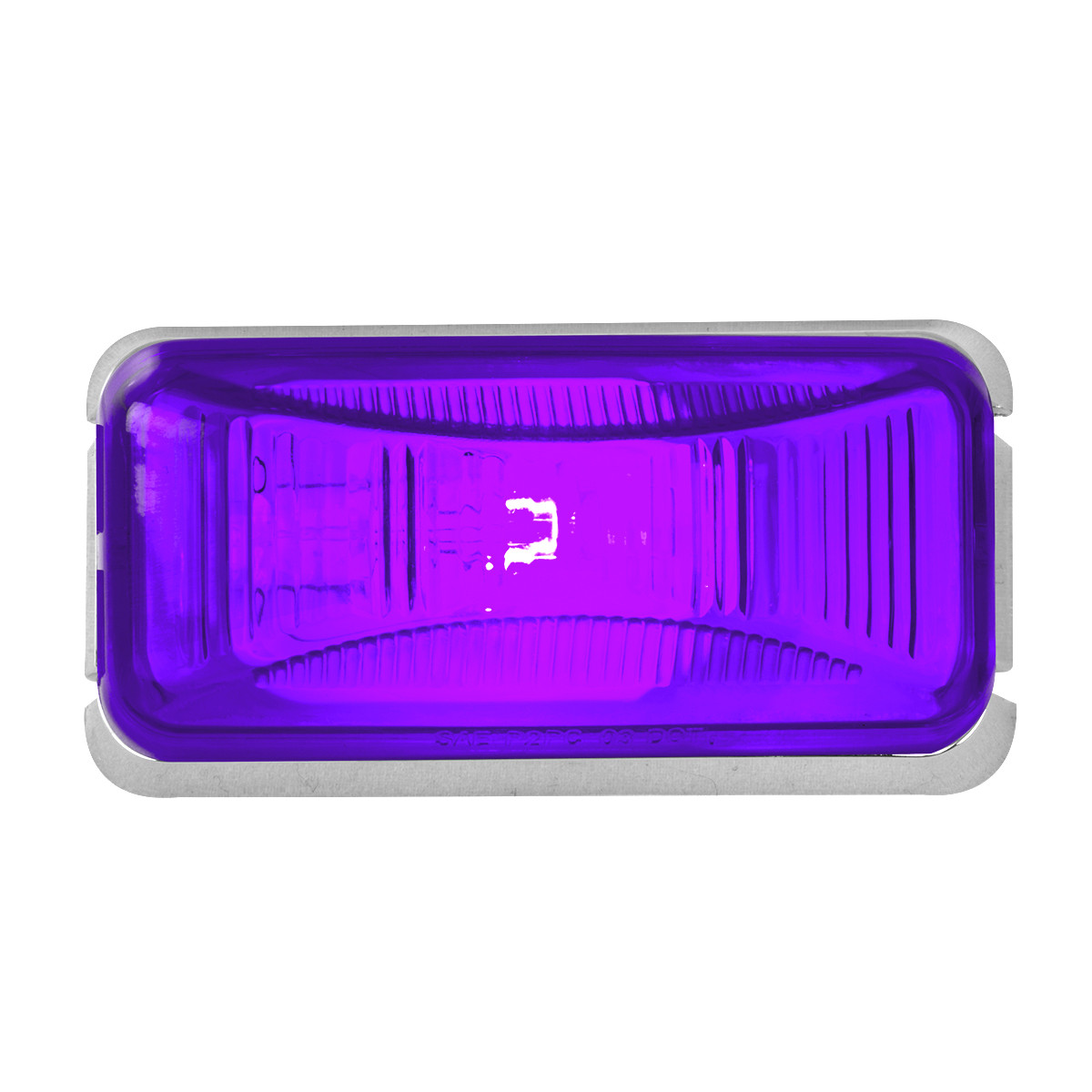 Small Rectangular Single Bulb Sealed Light w/ Chrome Base - Thumbnail 2