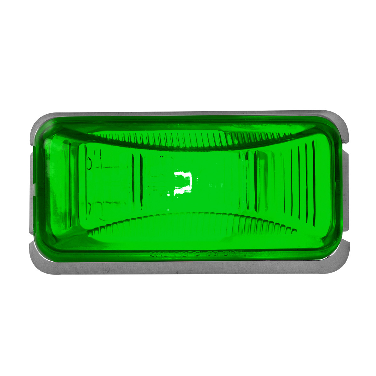 Small Rectangular Single Bulb Sealed Light w/ Chrome Base - Thumbnail 2